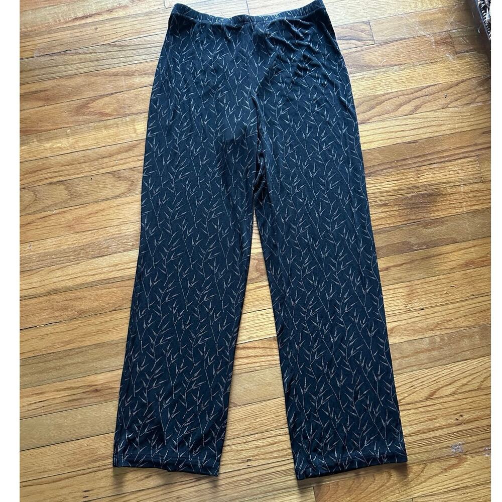 Coldwater Leaf Black Pants Size S – Classic Tailored Chic Style